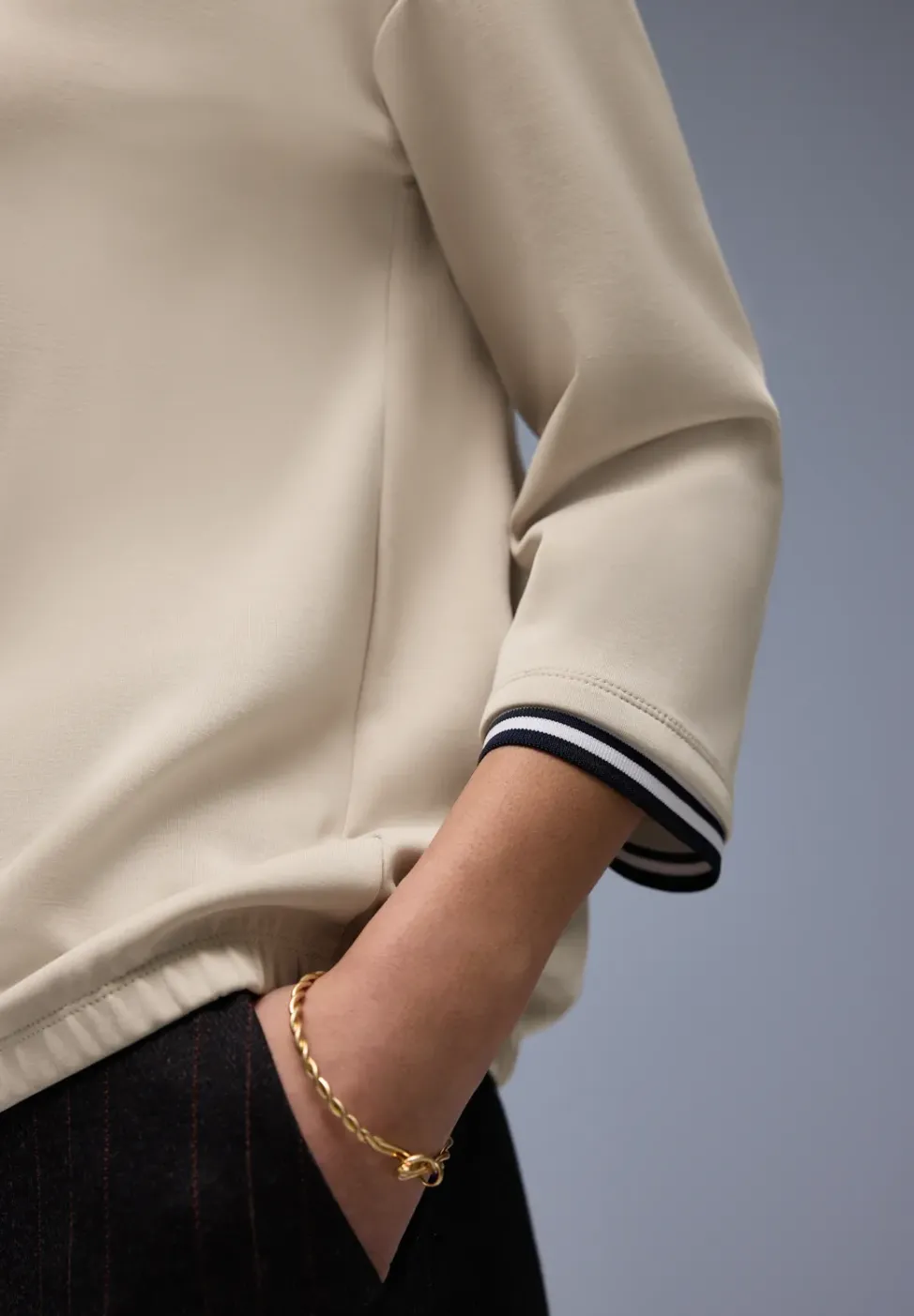 Silk-Look Shirt mit Details