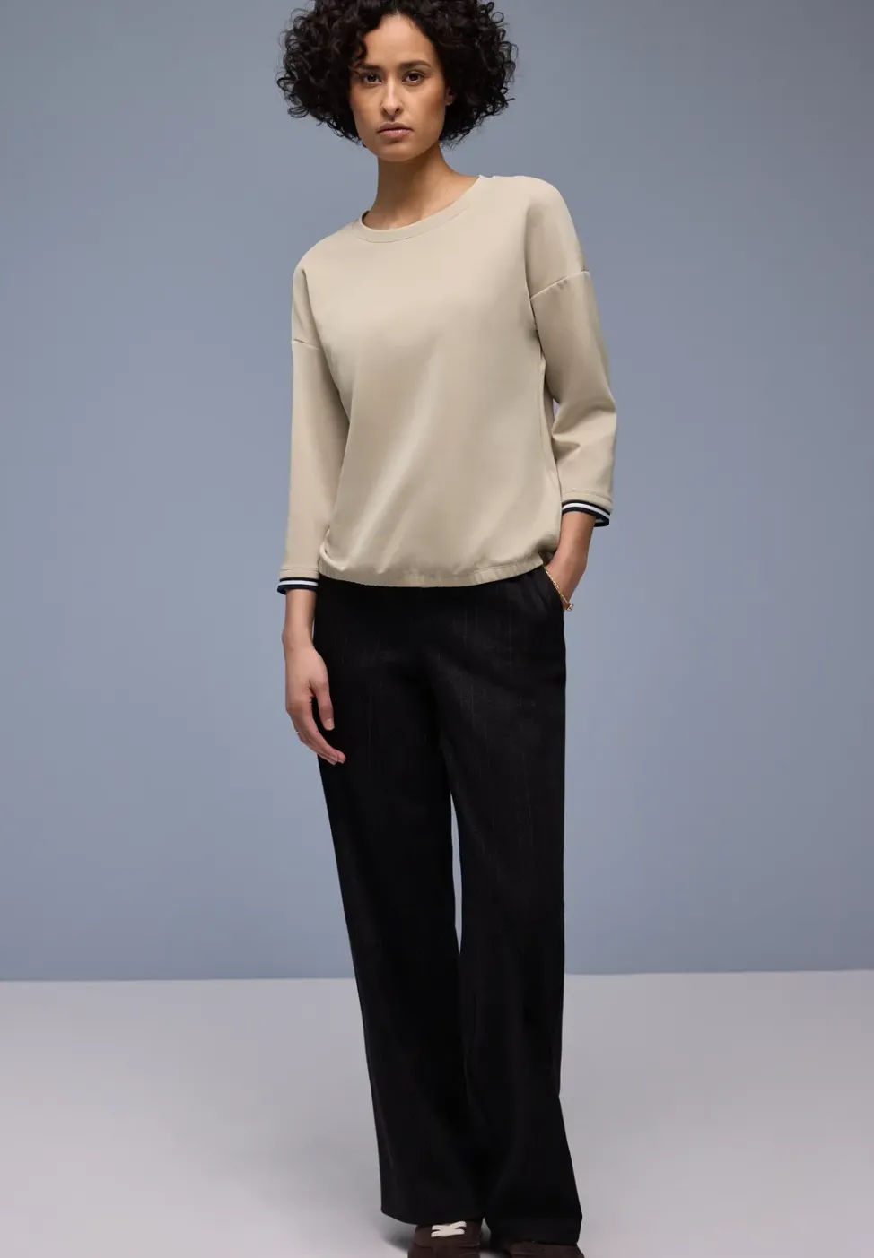 Silk-Look Shirt mit Details