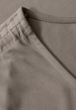 Silk-Look Shirt mit Raffung