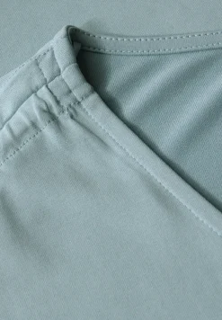 Silk-Look Shirt mit Raffung