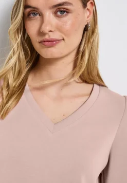Silk-Look Shirt mit Raffung