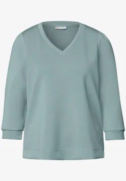 Silk-Look Shirt mit Raffung