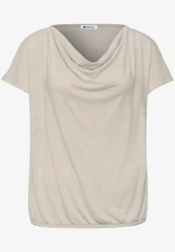 Silk-Look Shirt mit Waterfall-Front