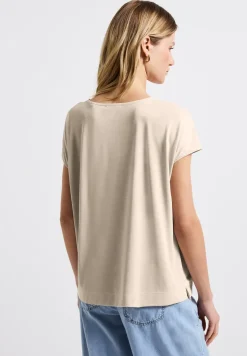 Silk-Look Shirt mit Wording