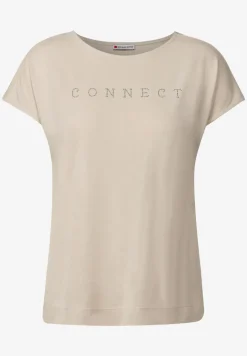 Silk-Look Shirt mit Wording