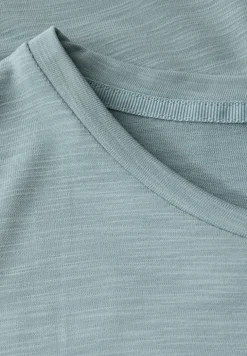 Silk-Look Shirt mit Wording