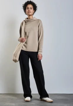 Silk-Look Shirt mit Wording