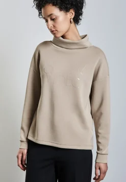 Silk-Look Shirt mit Wording