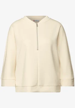 Silk-Look Shirt mit Zipper