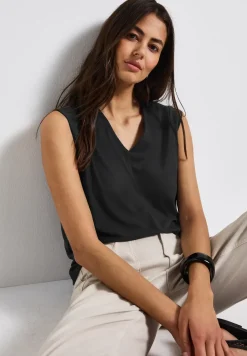 Silk-Look Strukturshirt