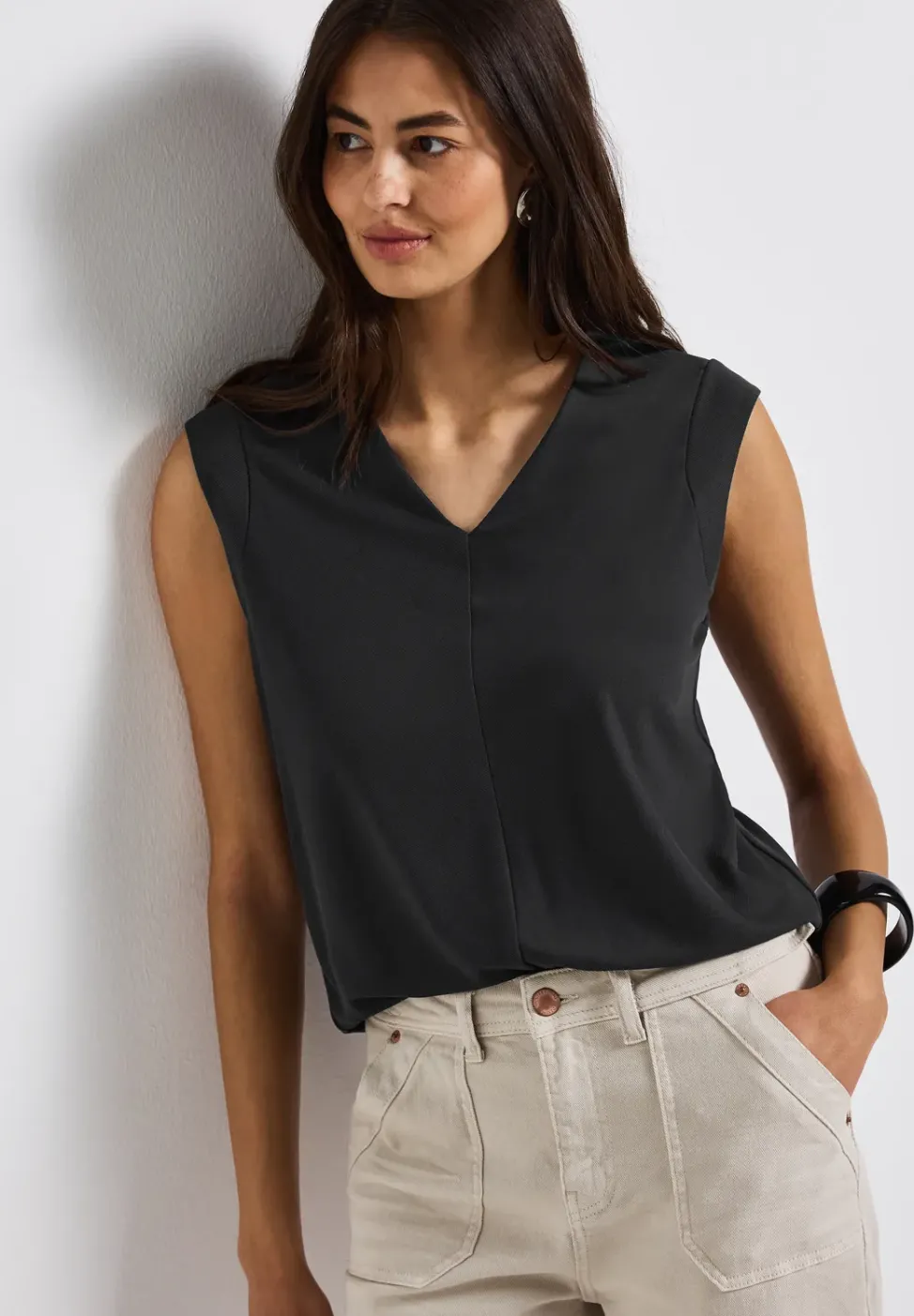 Silk-Look Strukturshirt