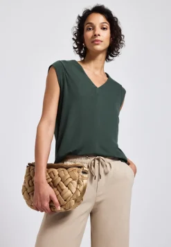 Silk-Look Strukturshirt