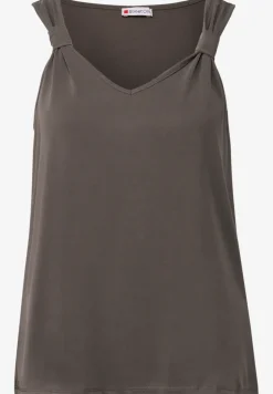Silk-Look Top mit Knoten