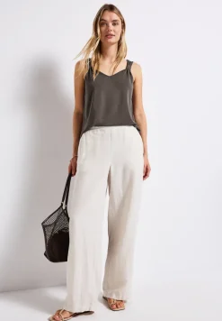 Silk-Look Top mit Knoten
