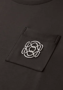 Silk-Look T-Shirt mit Deko-Detail