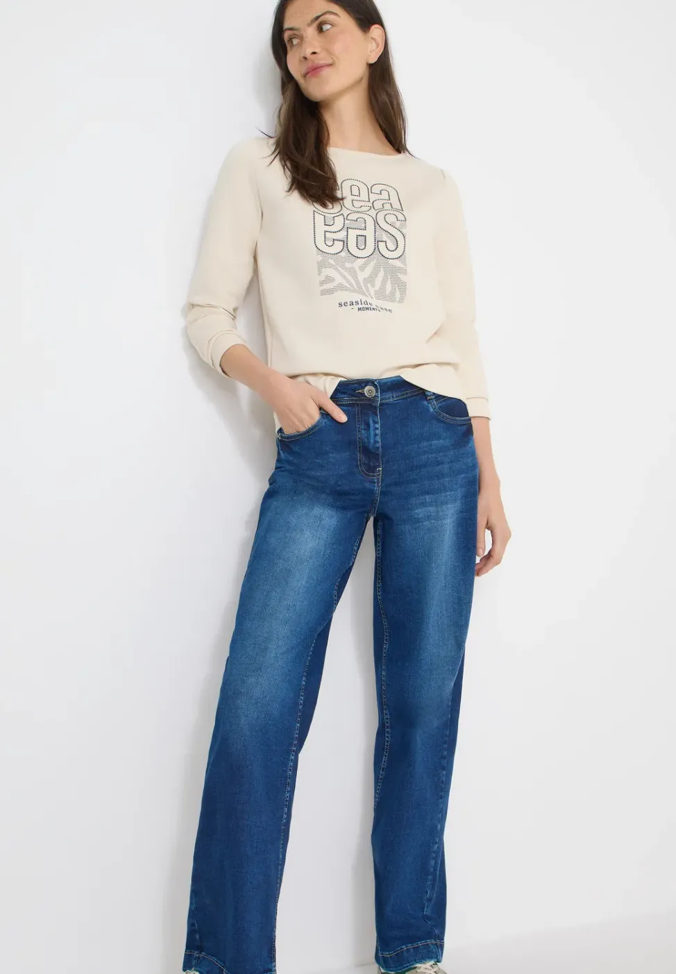 Silk-Touch Stickerei Shirt