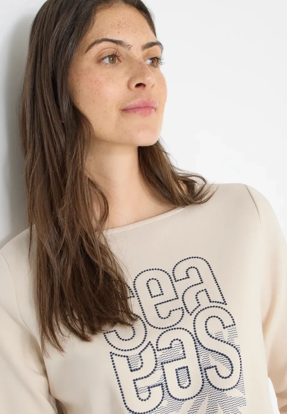 Silk-Touch Stickerei Shirt