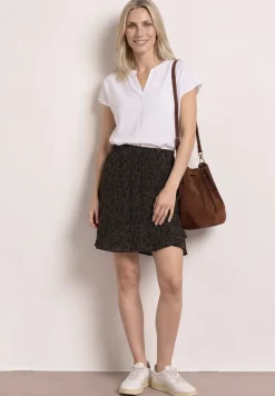 Skort mit Volants und Print