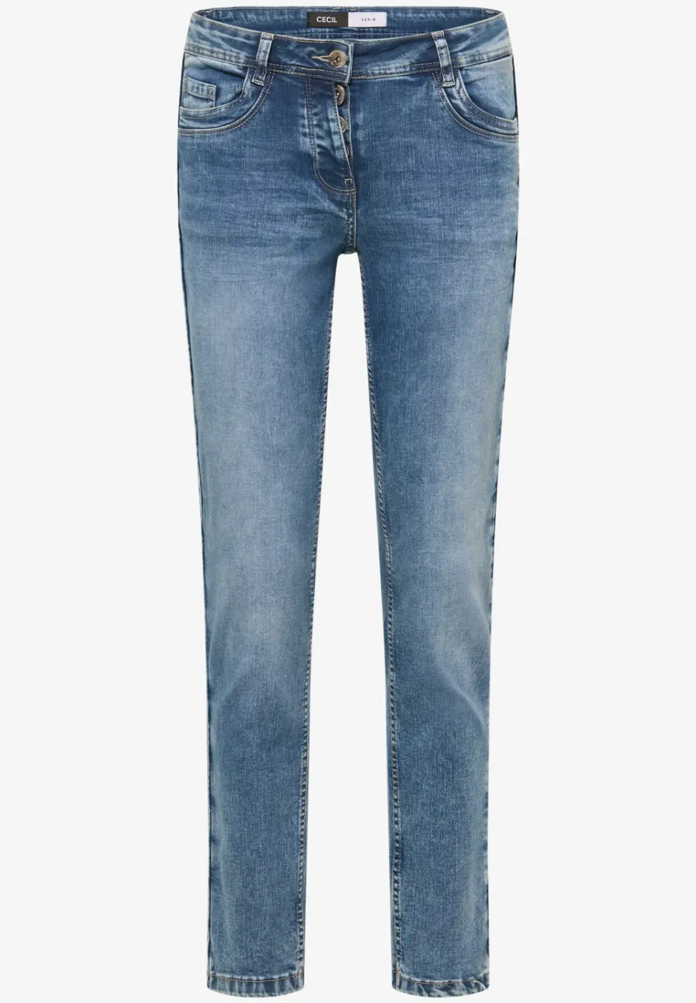 Slim Fit Jeans mit Detail