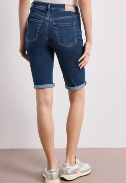 Slim Leg Bermuda mit Turn-Up-Detail