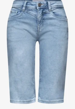 Slim Leg Bermuda mit Turn-Up-Detail