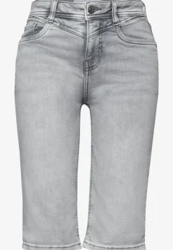 Slim Leg Bermuda mit Turn-Up-Detail