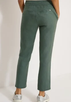 Slim Leg Hose aus Leinen im Casual Fit