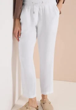 Slim Leg Hose aus Leinen im Casual Fit