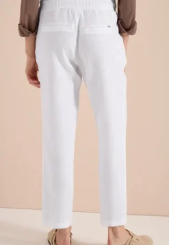 Slim Leg Hose aus Leinen im Casual Fit
