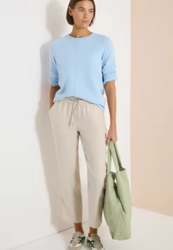 Slim Leg Hose aus Leinen im Casual Fit