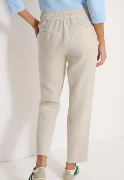 Slim Leg Hose aus Leinen im Casual Fit