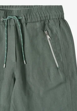 Slim Leg Hose aus Leinenmix im Loose Fit