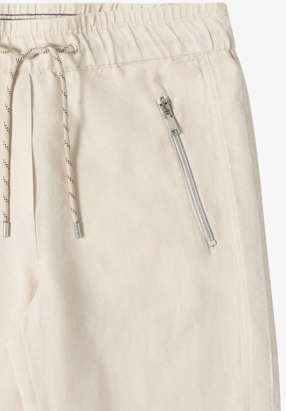 Slim Leg Hose aus Leinenmix im Loose Fit