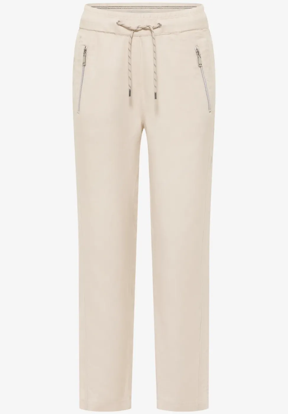 Slim Leg Hose aus Leinenmix im Loose Fit