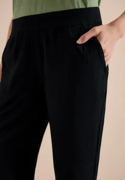 Slim Leg Hose im Loose Fit mit Struktur