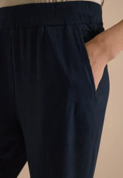 Slim Leg Hose im Loose Fit mit Struktur
