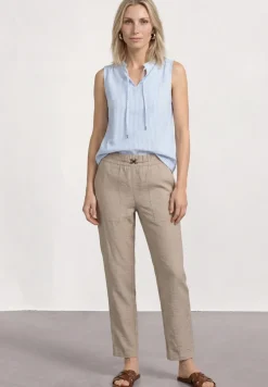 Slim Leg Hose im Loose Fit mit Gürteldetail