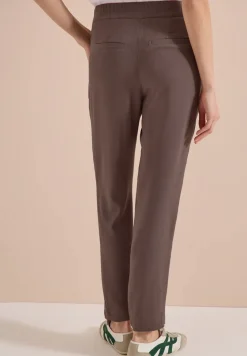 Slim Leg Hose im Loose Fit mit Struktur