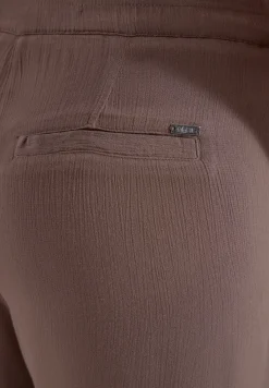 Slim Leg Hose im Loose Fit mit Struktur