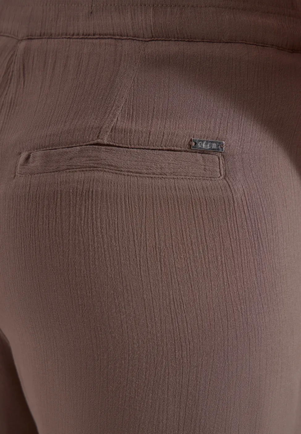 Slim Leg Hose im Loose Fit mit Struktur