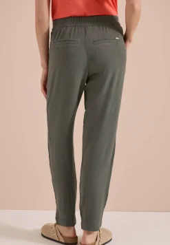 Slim Leg Hose im Loose Fit mit Struktur