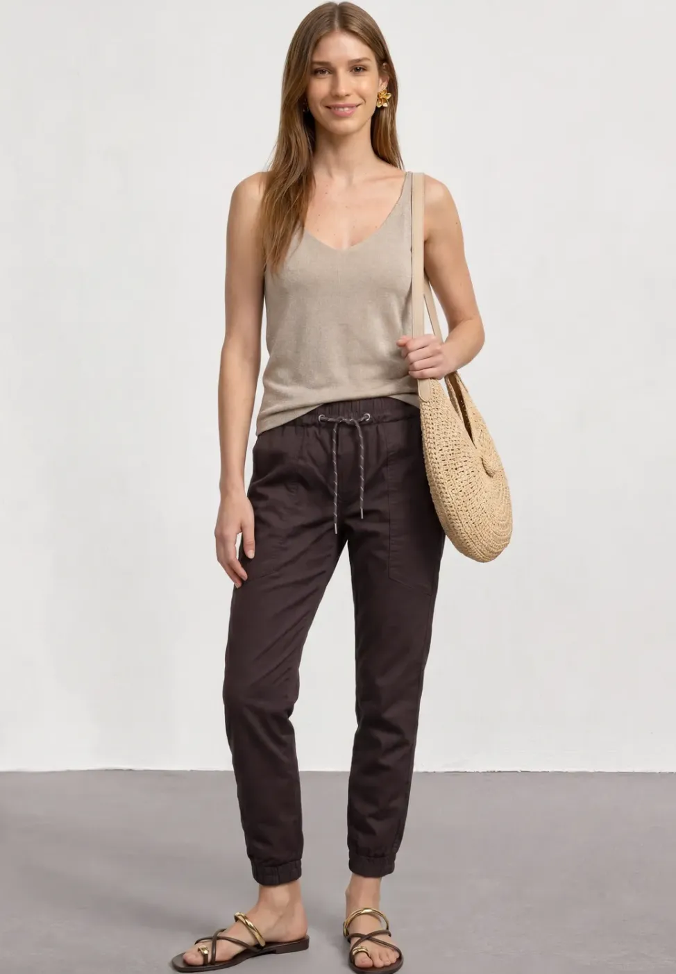 Slim Leg Hose in leichter Qualität