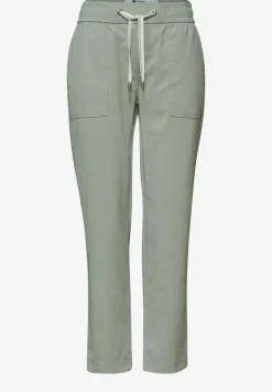 Slim Leg Hose in Melange-Optik