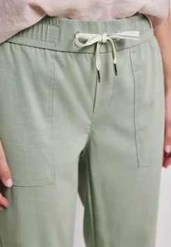 Slim Leg Hose in Melange-Optik