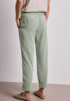 Slim Leg Hose in Melange-Optik