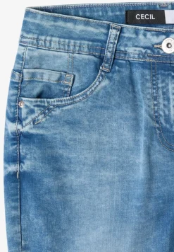 Slim Leg Jeansshorts