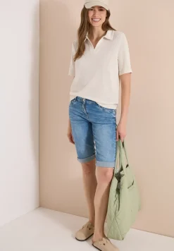 Slim Leg Jeansshorts