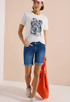 Slim Leg Jeansshorts im Casual Fit
