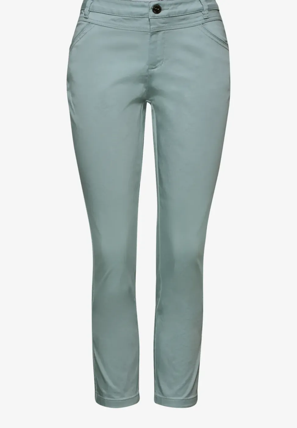 7/8 Slim Leg Hose im Satin-Look