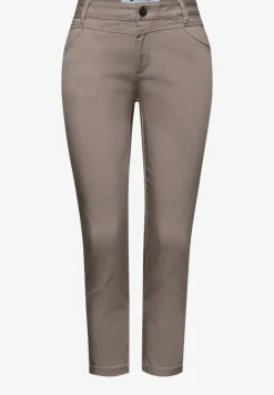 7/8 Slim Leg Hose im Satin-Look